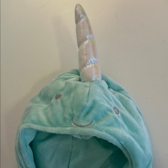 Pottery Barn Kids Blue Baby Narwhal Costume Size 0-6 months New with tags! - Picture 7 of 13